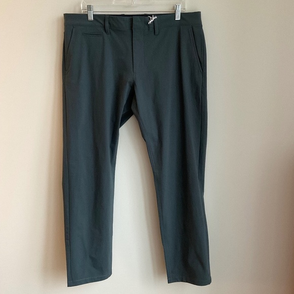 NWT J.Crew 484 Slim-fit tech pant tarnished metal/ gray SZ W34 X 30L - Picture 3 of 6